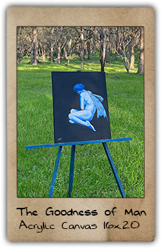 Painting of Blue Fairy For Sale